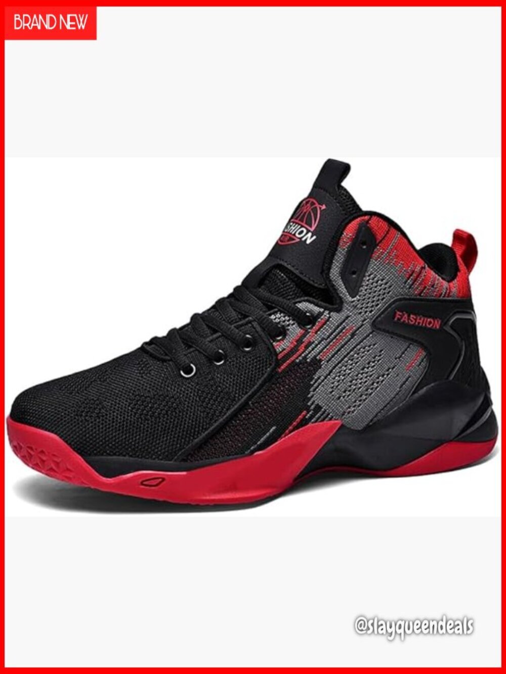 High Top Basketball Sneakers Lightweight Mesh Running Shoes Athletic